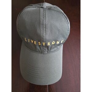 Nike Livestrong Hat Mens Olive Green Yellow Adjustable‎ Baseball Cap Swoosh